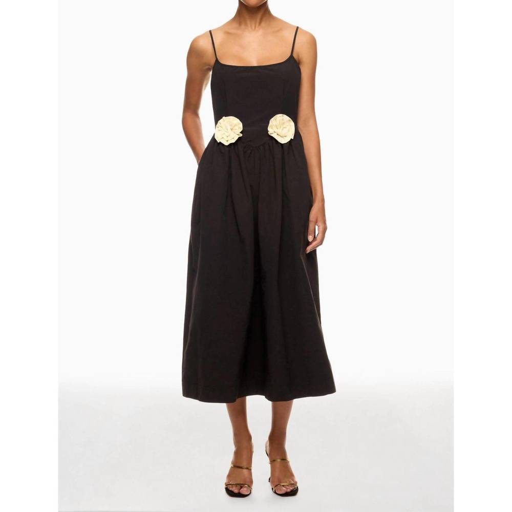 NWT CIAO LUCIA Neroni Dress Black Rosette